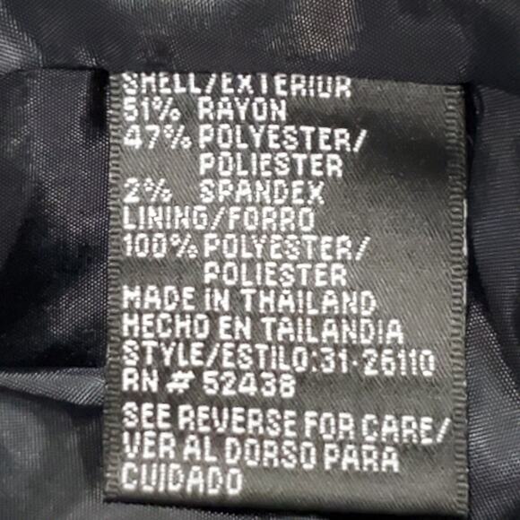 Sag Harbor Suit Jacket Blazer Single Breasted 4 Button Purple Lined Career 14 - Picture 8 of 9